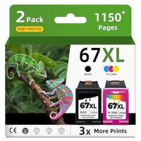 [Limited time deal] 67XL Ink Cartridges Replacement for HP Printers (25% OFF)