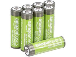 Amazon Basics 8-Pack AA 2400mAh NiMH (56% OFF)
