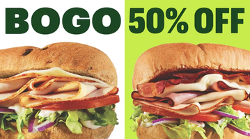 Subway: Buy 1 Footlong, Get 1 50% off Code