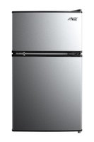 3.2 Cu Ft Mini Fridge with Freezer Stainless Steel