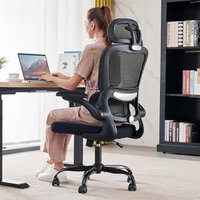 Tralt Ergonomic Office Chair, High Back, Black (27% OFF)