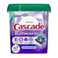 Cascade Platinum Plus Dishwasher Pods, 47 Ct ($3 coupon available)