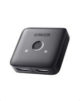 Anker HDMI Switch, 4K@60Hz HDMI Switcher, 2 in 1 Out with Smooth Finish