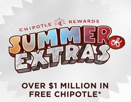 $1 Million FREE Chipotle for 130,000 people via Summer of Extras 