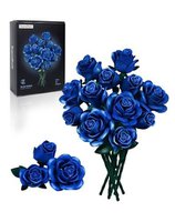 Blue Roses Bouquet Building Set – 608 PCS - IA11007