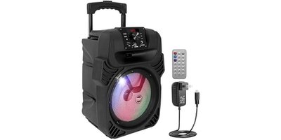 Pyle Portable 400W Bluetooth PA Speaker with 8" (63% OFF)