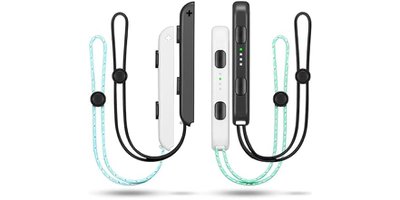 4-Pack Wrist Strap for Joycon Controller (Black/White)