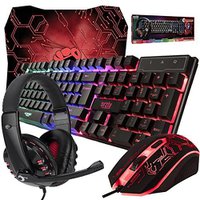 Gaming Keyboard and Mouse and Mouse pad and Gaming Headset (20% OFF)