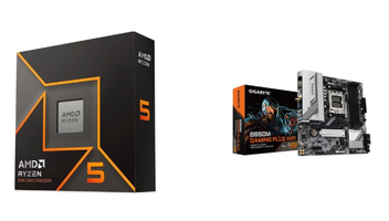AMD Ryzen 5 9600X Processor + Gigabyte B650M Gaming Plus Wi-Fi Motherboard