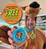 Krispy Kreme: FREE Original Glazed Donut w/ Halloween Costume (10/25 & 10/31)
