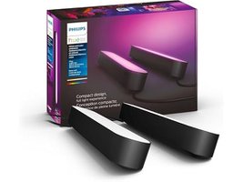 Philips Hue 7820230U7 Play White and Color Smart Light 2-Pack Base Kit (Black)