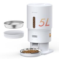 Automatic Cat Feeder - Nityers 21 Cups/5L Timed Cat Food Dispenser with Freshness Preservation