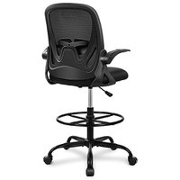 Primy Drafting Chair Tall Office Chair with Flip-up Armrests Executive Ergonomic Computer