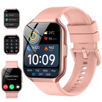 Tikland 2025 Smart Watch, 1.96" HD, Fitness & Calls, Pink (89% OFF)