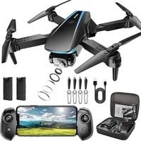 Drone with Camera - Drones for Adults, with 2 Batteries, Carrying Case, Propellers, 1080P HD Foldable Drone with Stable Hover