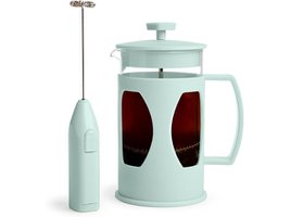 Tasty French Press and Frother Coffee Set