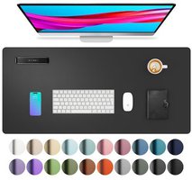PU Leather Desk Pad – Waterproof & Non-Slip (Black)