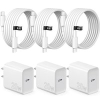 3-Pack USB-C Fast Charger for iPhone 15/iPad Pro (10% coupon available at the checkout)