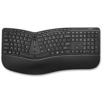 Staples TECH Wireless Ergonomic Keyboard, Black (ST62603)
