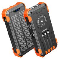Sudrov Solar Power Bank 42800mAh, 4 Ports, LED