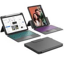 CHESONA Tablet Keyboard Case with 7-Color Backlight (50% OFF)