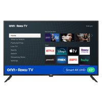 Onn 43" 4K UHD LED Roku Smart TV with HDR