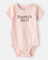 Baby Girl 'Daddy's Girl' Short-Sleeve Graphic Bodysuit - PinkBaby Girl 'Daddy's Girl' Short-Sleeve Graphic Bodysuit - Pink (50%)