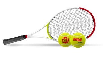 FREE Red Ball Tennis Pack - 2x Tennis Racquets & Balls