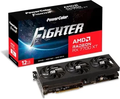 PowerColor Fighter AMD Radeon RX 7700 XT 12GB GDDR6 Graphics Card + 2 Free Games