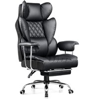 PRIME MEMBERS DEAL: COMHOMA Big and Tall Office Chair, High Back Leather Gaming Chair with Footrest