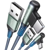 AINOPE USB to USB C Cable, 2-Pack 3.3FT iPhone 15 Charger Cord