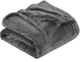 Utopia Bedding Queen Size Gray Fleece Bed Blanket (21% OFF)