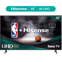 Hisense 58" Class 4K UHD LED LCD Roku Smart TV HDR R6 Series 58R6E3
