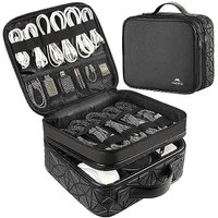 Matein Waterproof Cable Organizer Travel Bag, Black (5% coupon available at the checkout)