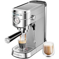 Compact Espresso Machine with Milk Frother, 20 Bar (15% OFF)