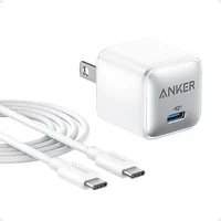 Anker Nano Pro 20W USB C Compact Fast Wall Charger (White)