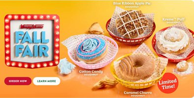 FREE Fall Fair Doughnut with Purchase at Krispy Kreme