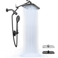 Ophanie 12 Inch Coverage High Pressure Rain Shower Head Combo with Adjustable Extension Arm 