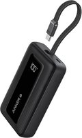 10,000mAh 30W Anker Zolo Portable Charger with Built-in USB-C Cable