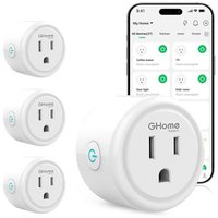 GHome Smart Plug, WiFi Outlet with Timer & Remote, 4 Pack (5% coupon available at checkout)