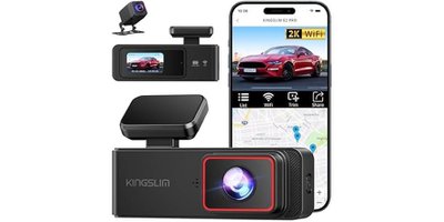 Kingslim Front & Rear Wifi Dashcam 2K+1080P (50% OFF)