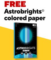 FREE Astrobrights Colored Paper w/ any purchase 