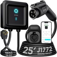 PRIME MEMBERS DEAL: EVIQO Level 2 EV Charger, 40A, J1772, 25ft Cable