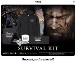 Fooji: FREE Game of Thrones Merch & DoorDash Gift Cards for 300 people