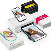 Liene M100 4x6'' Photo Printer, Phone Printer 100 Sheets & 3 Cartridges