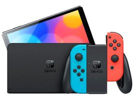 Nintendo Switch OLED - Neon Blue/Red (Intl Model)