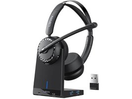 LEVN Wireless Headset Wireless Headset with Mic for Work,