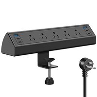 Desk Clamp Power Strip USB C 40W Total Fast Charging Station