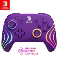 PDP Afterglow Wave Wireless Nintendo Switch Pro Controller, Purple 