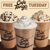 FREE Café Tango Frozen Coffee (Every Tuesday)